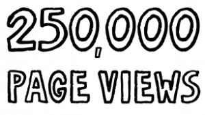250,000 page views
